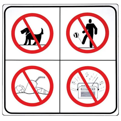 Placas de señalización