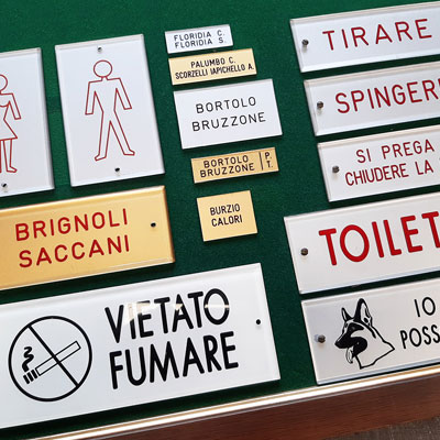 Placas de señalización