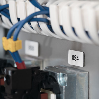 Adhesive Labels for electrical cabinets
